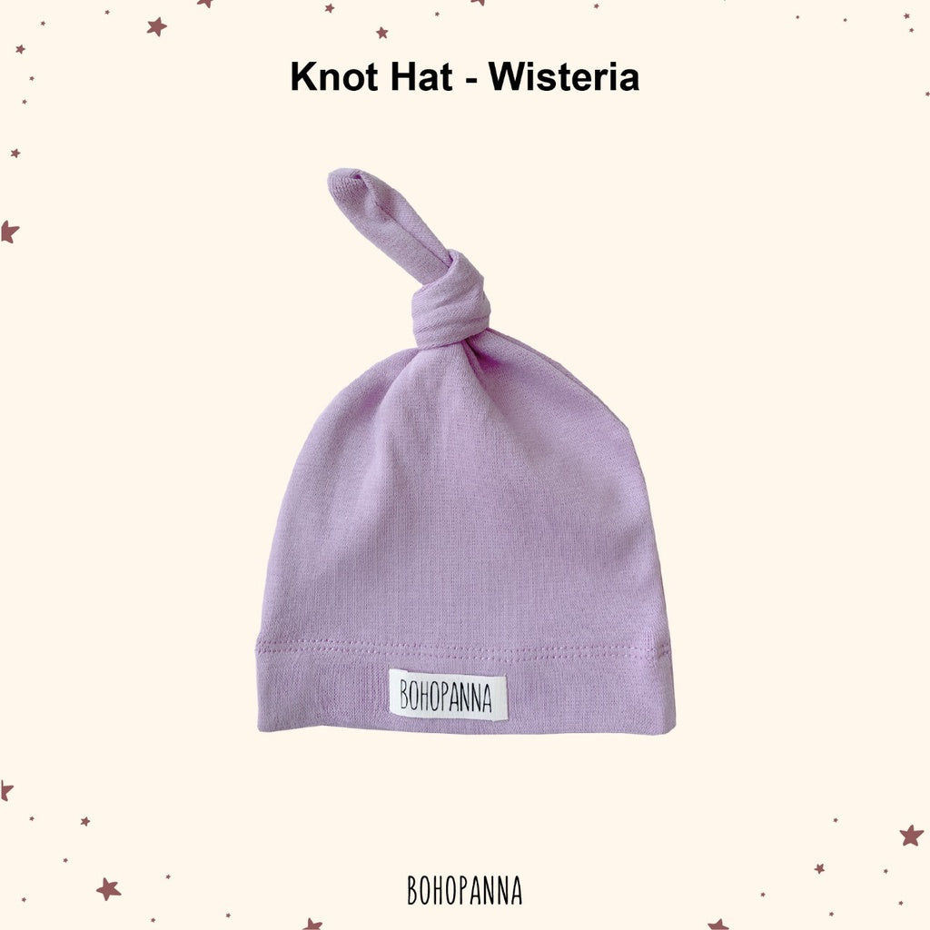 Bohopanna Knot Hat Topi Bayi 0-1 Tahun Polos Motif