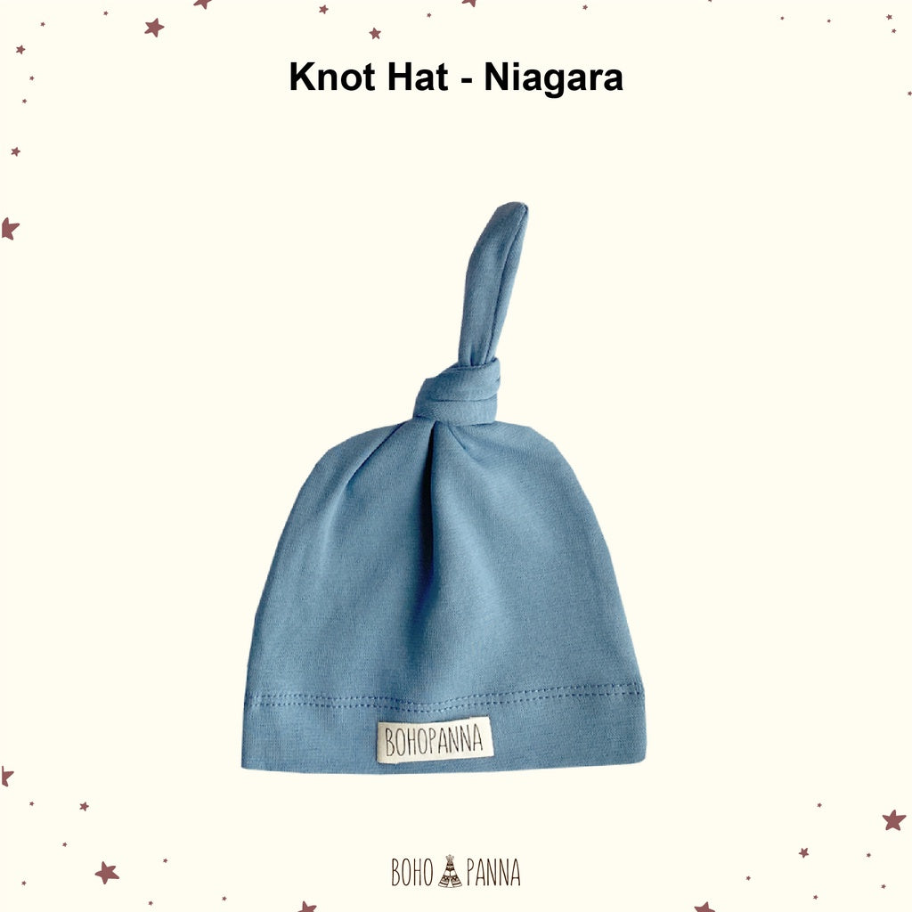 Bohopanna Knot Hat Topi Bayi 0-1 Tahun Polos Motif