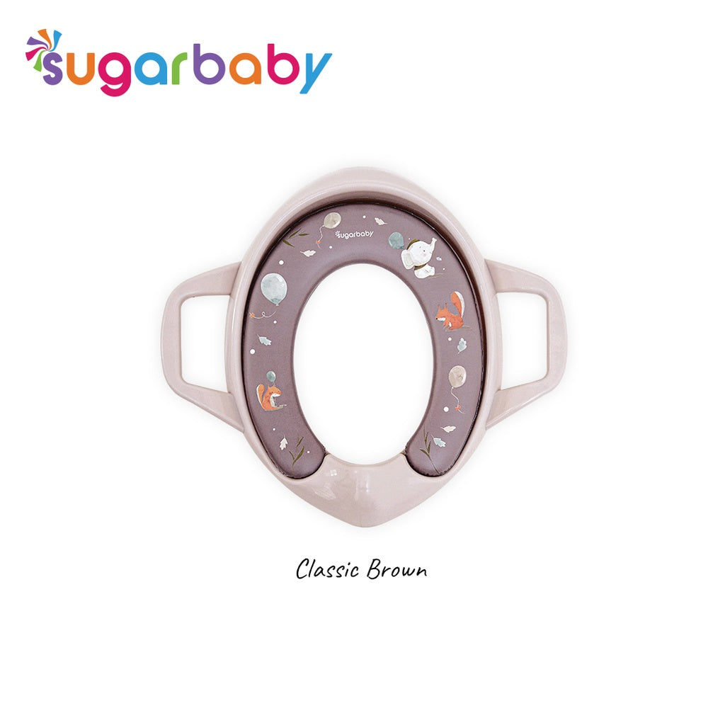 Sugar Baby Potty  handle Seat Toilet Training With Handles & Splash Guard / Dudukan Toilet Anak