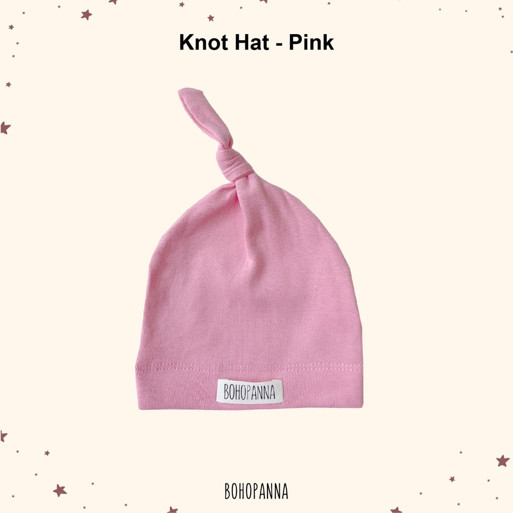 Bohopanna Knot Hat Topi Bayi 0-1 Tahun Polos Motif