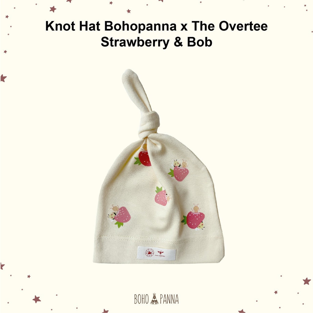 Bohopanna Knot Hat Topi Bayi 0-1 Tahun Polos Motif