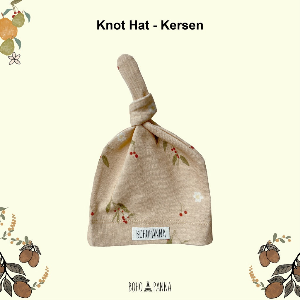 Bohopanna Knot Hat Topi Bayi 0-1 Tahun Polos Motif