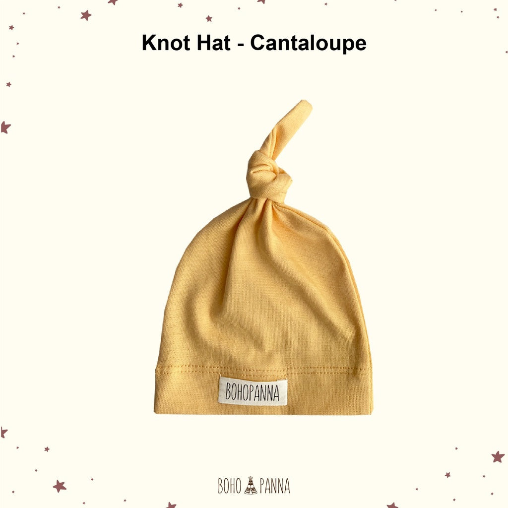 Bohopanna Knot Hat Topi Bayi 0-1 Tahun Polos Motif