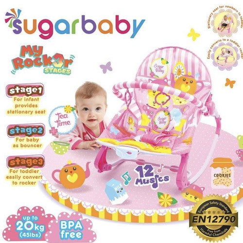 10in1 Sugar Baby / Mastela PREMIUM Bouncer Bayi Premium Rocker dgn Extra Large Seat