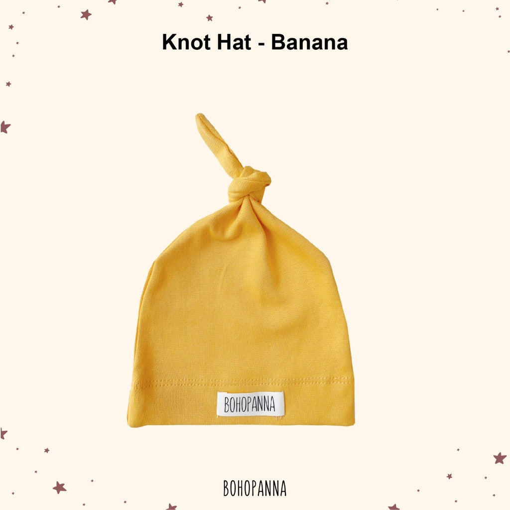 Bohopanna Knot Hat Topi Bayi 0-1 Tahun Polos Motif