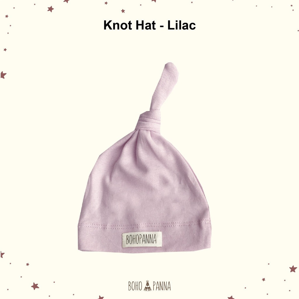 Bohopanna Knot Hat Topi Bayi 0-1 Tahun Polos Motif