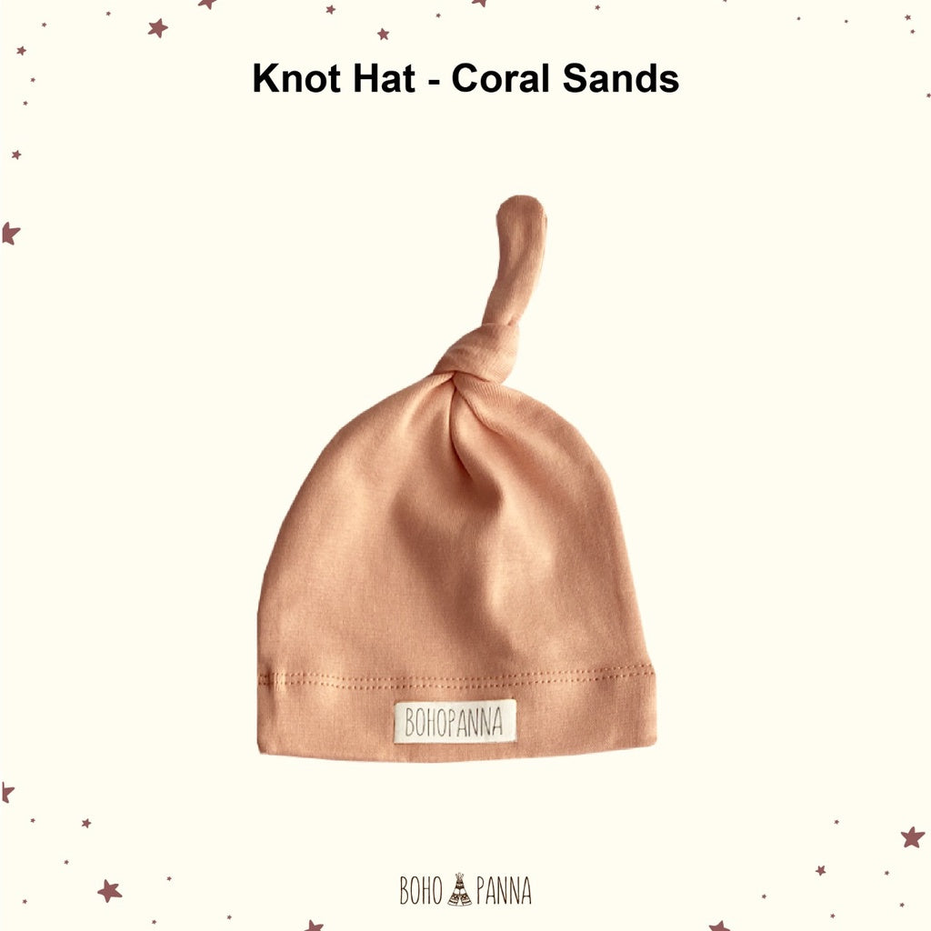 Bohopanna Knot Hat Topi Bayi 0-1 Tahun Polos Motif