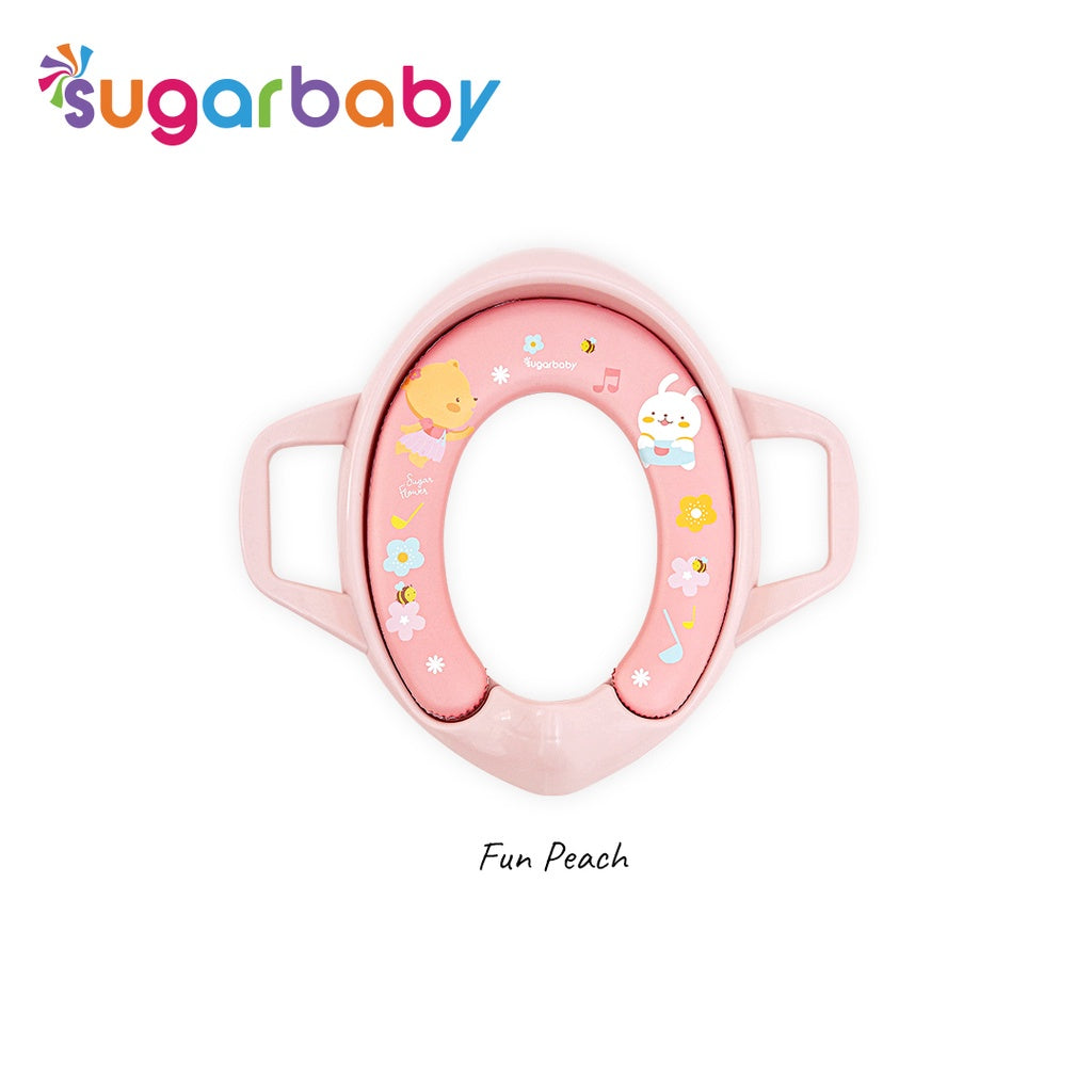 Sugar Baby Potty  handle Seat Toilet Training With Handles & Splash Guard / Dudukan Toilet Anak