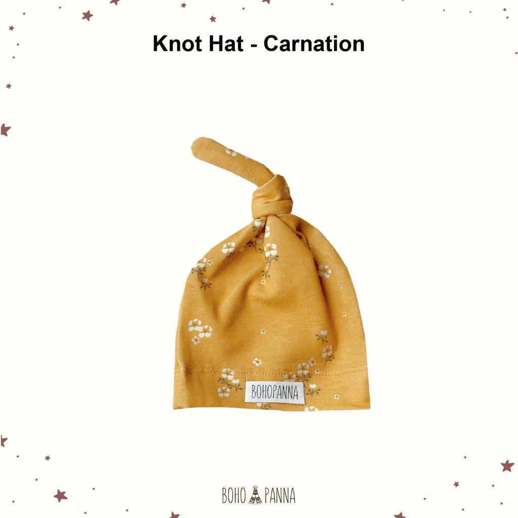 Bohopanna Knot Hat Topi Bayi 0-1 Tahun Polos Motif