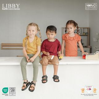 Libby Legging Curly 9 Bln - 8 Tahun Legging Rib Ruffle Girl Anak Perempuan