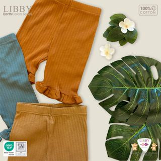 Libby 0-14 Tahun Celana 7/8 Rib Renda Anak Perempuan Easy Calf Pants