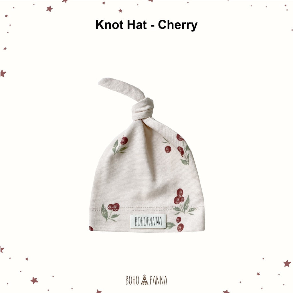 Bohopanna Knot Hat Topi Bayi 0-1 Tahun Polos Motif