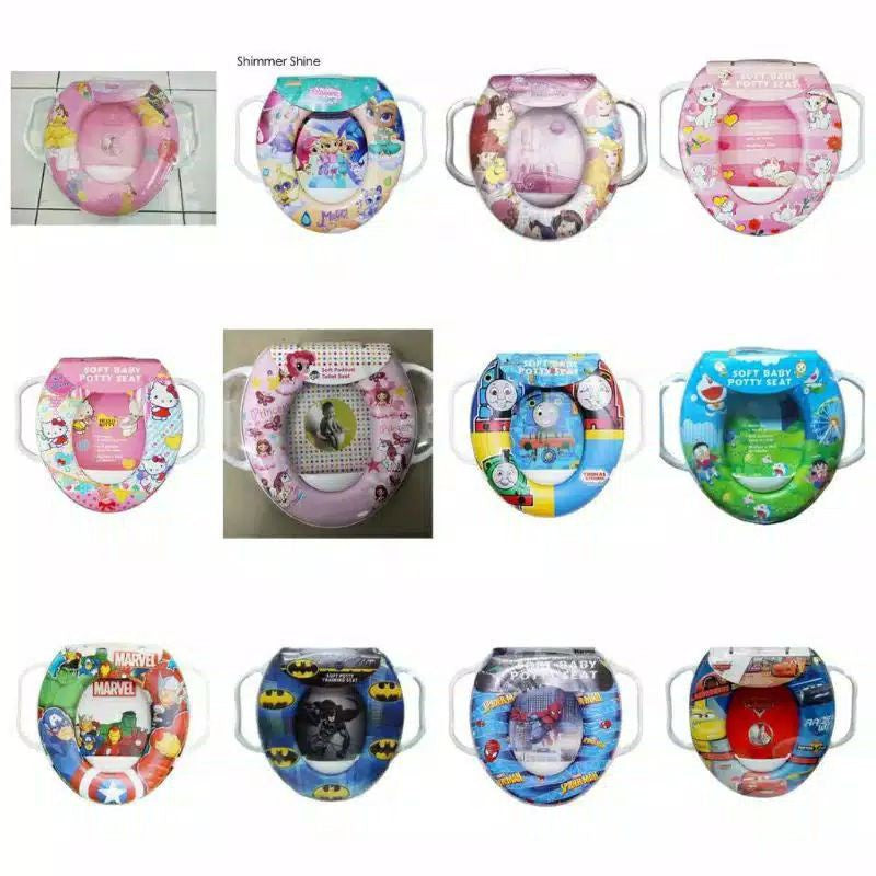 Sugar Baby Potty  handle Seat Toilet Training With Handles & Splash Guard / Dudukan Toilet Anak