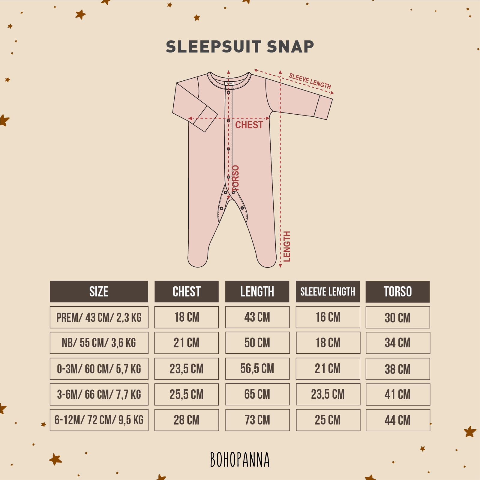 BohoPanna Sleepsuit Print Sleepsuit Bayi 0-1 Year Jumper Anak Katun
