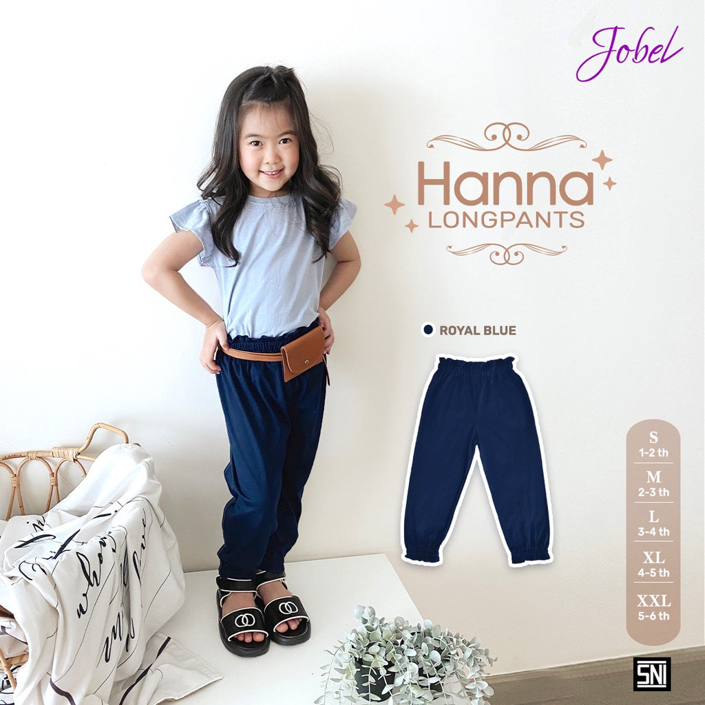 Jobel Hanna Longpants 1-6 Tahun Celana Panjang Adem Fashion Anak Perempuan