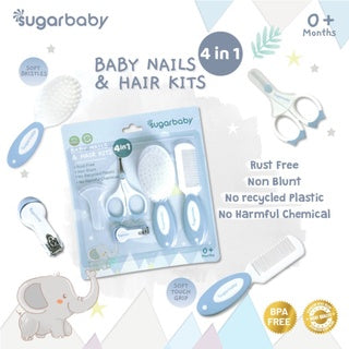 Sugar Baby Manicure 4in1 Baby Nail & Hair Kits (Perlengkapan Perawatan Kuku dan Rambut Bayi 4in1)
