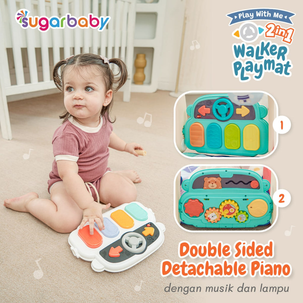 SUGAR BABY 2in1 WALKER PLAYMAT PLAY WITH ME SUGARBABY BABY WALKER DAN PLAYMAT BAYI