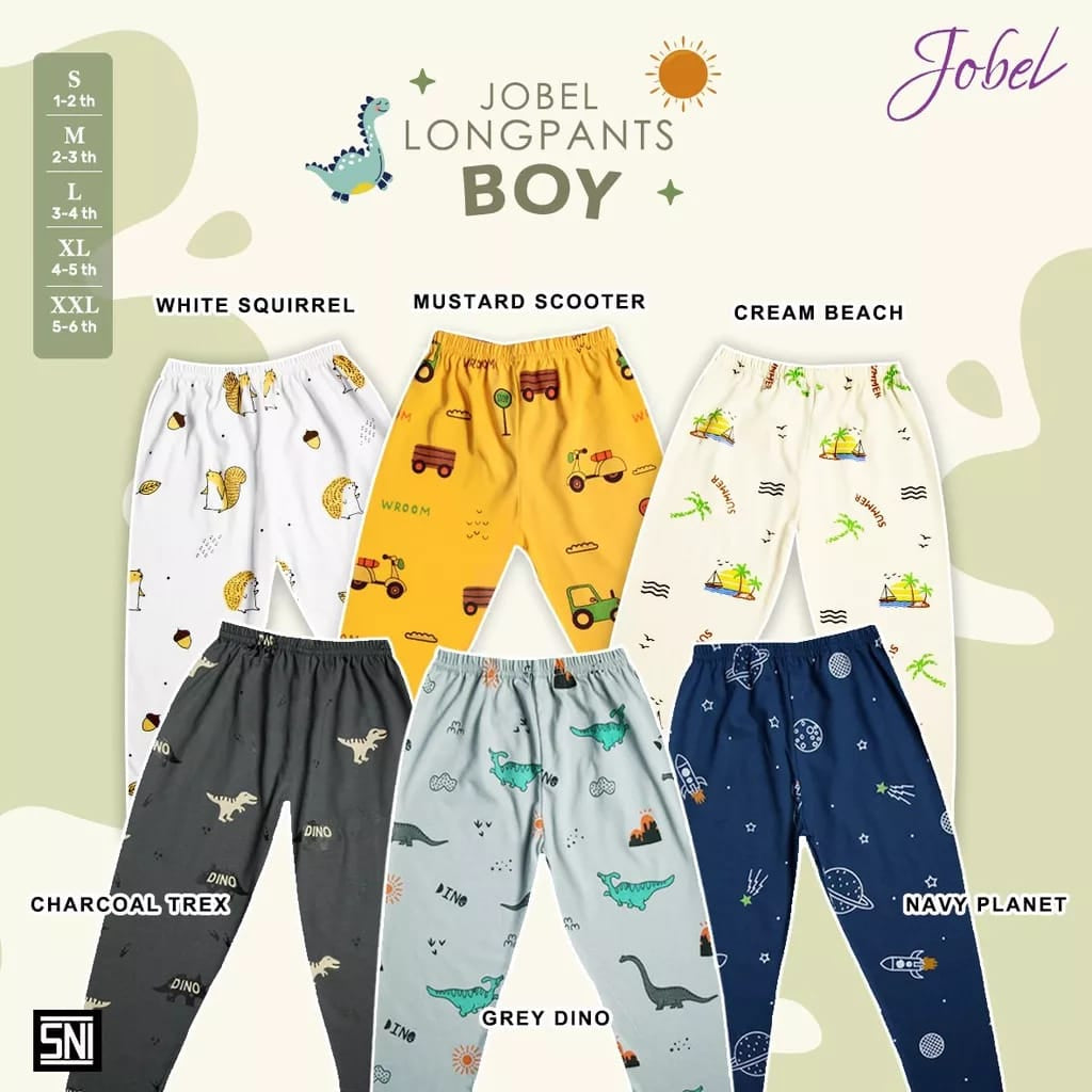 Jobel 1pcs 1-6 tahun Longpants Adventure Edition Celana Panjang Bayi Anak by Kazel
