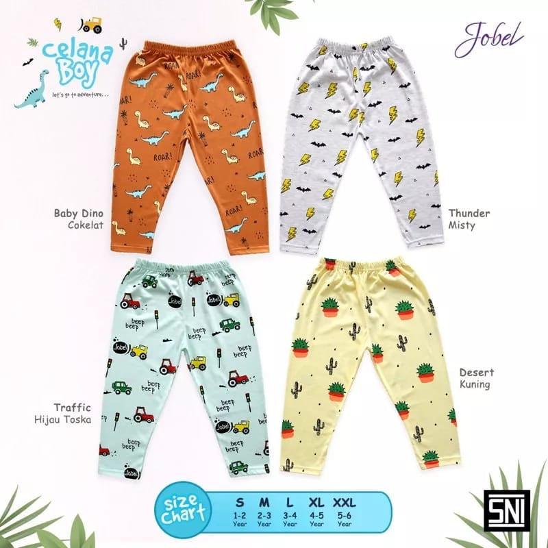 Jobel 1pcs 1-6 tahun Longpants Adventure Edition Celana Panjang Bayi Anak by Kazel
