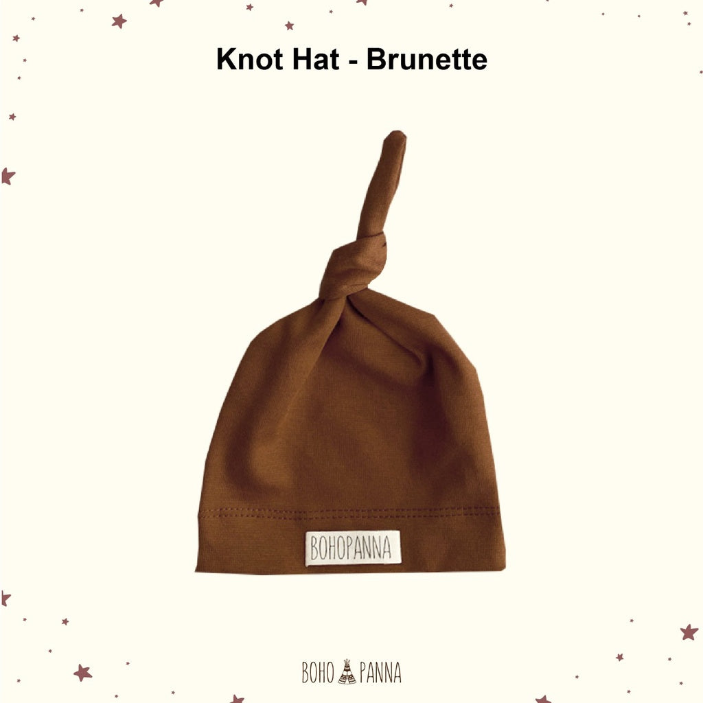 Bohopanna Knot Hat Topi Bayi 0-1 Tahun Polos Motif
