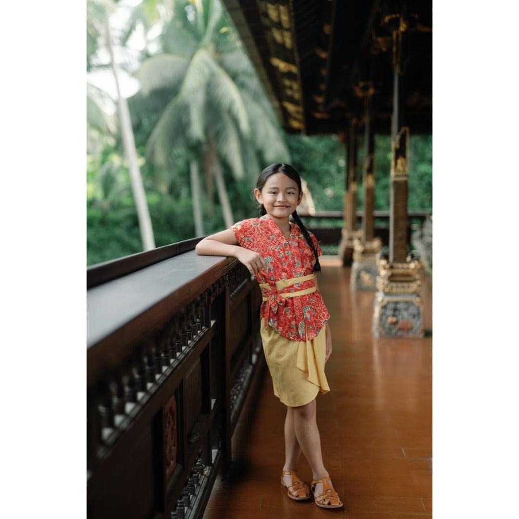Bohopanna Kutubaru Set 1-14 Tahun Setelan Kebaya Batik Anak Perempuan