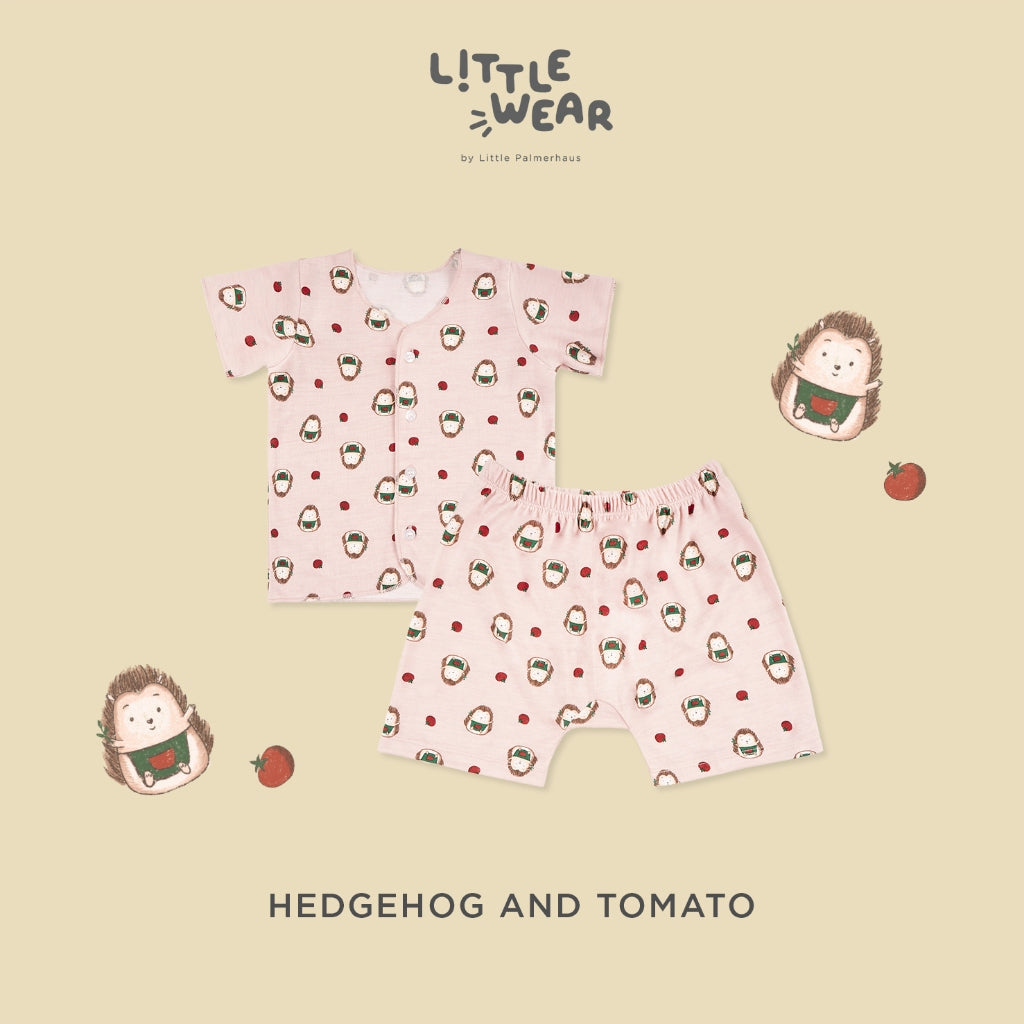 PROMO 6.6 PROMO  LITTLE PALMERHAUS LITTLE WEAR SHOULDER SHORT SLEEVE ANIMALS / CARS / BUTTERFLIES / CIRCUS SEAL / CIRCUS PARADE / CIRCUS HORSE / GAMES RETRO / CINEMA RETRO / MUSIC RETRO SETELAN PIYAMA BAJU BAYI 0-12 BULAN