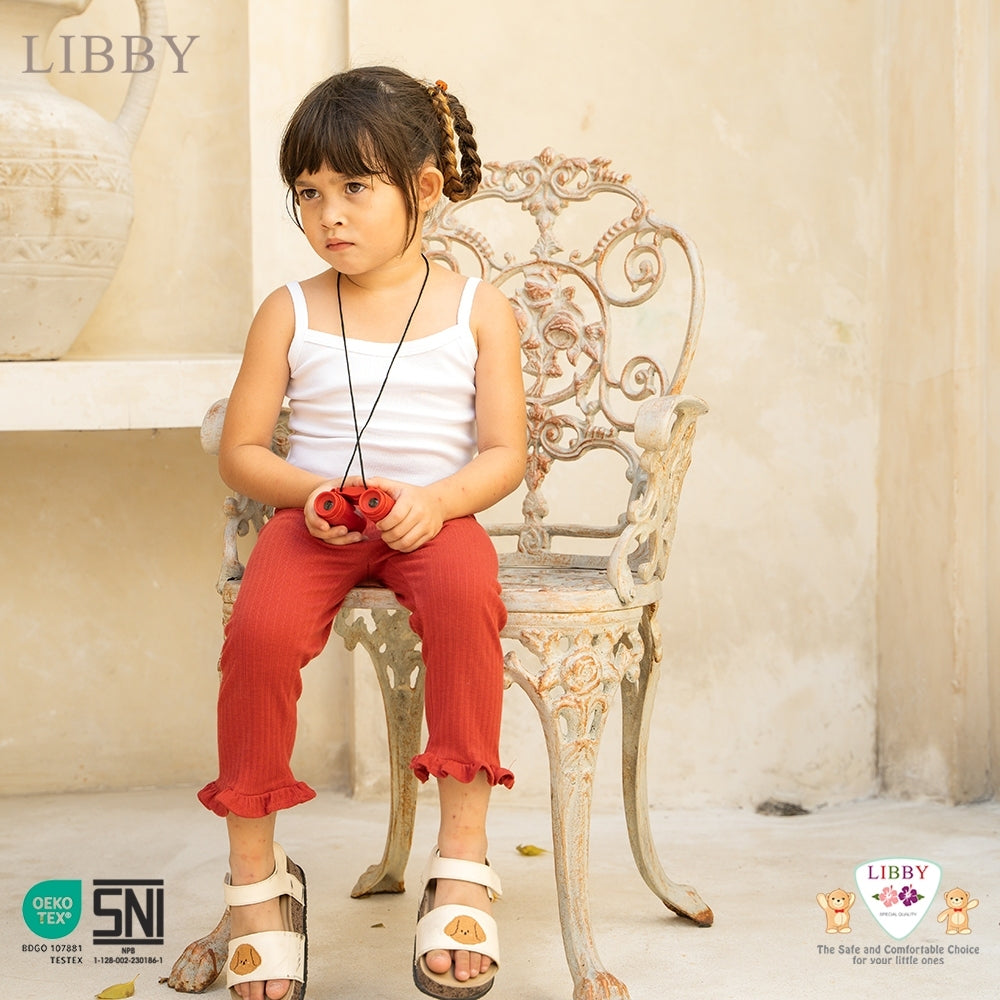 LIBBY Atasan Anak Perempuan Tanktop Polos Usia 9 Bulan - 14 Tahun (1PCS)