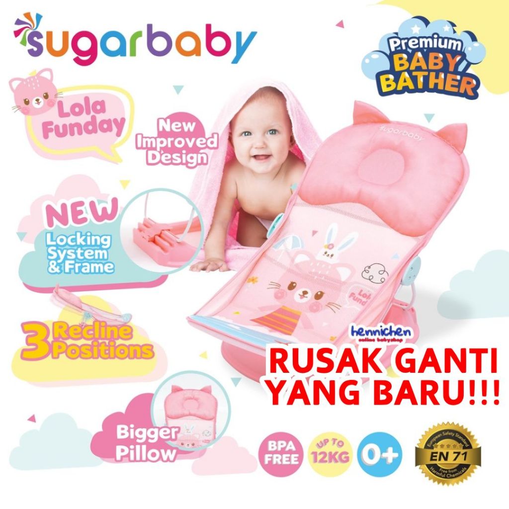 Sugar Baby Baby Bather Tempat Mandi Bayi / Spacebaby / snuggle Smartstart Mastela Baby Bather 2in1