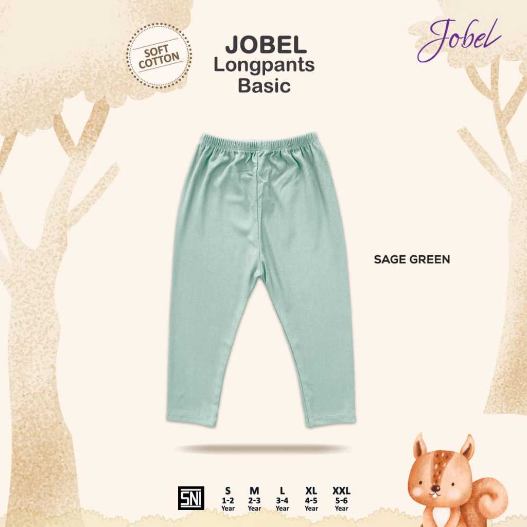 Jobel Longpants Basic 1-9 Tahun Celana Panjang Polos Katun Fashion Anak