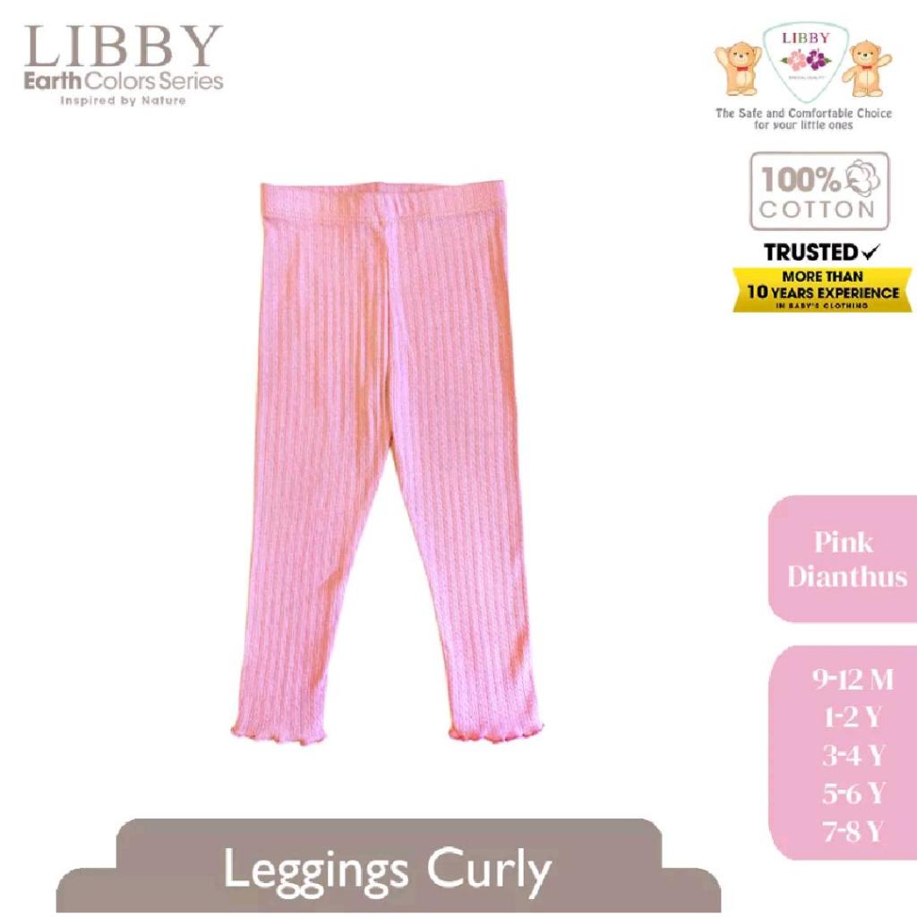 Libby Legging Curly 9 Bln - 8 Tahun Legging Rib Ruffle Girl Anak Perempuan