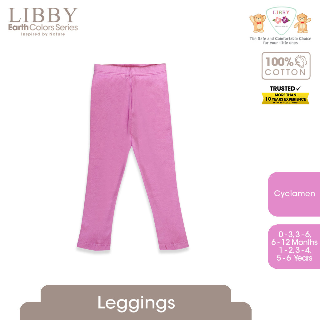 Libby Earth Series Legging Rib Cotton NEW 0 - 6 Years