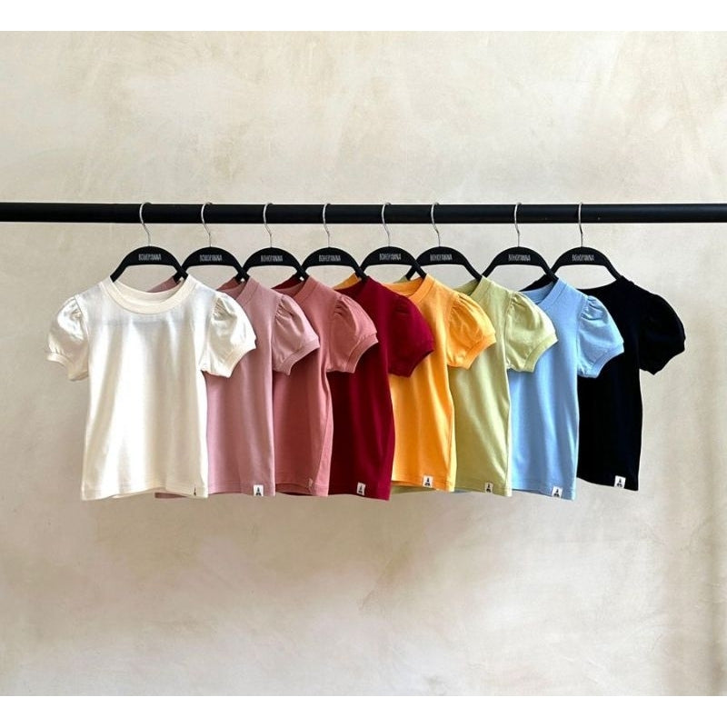 Bohopanna Basic Tee Girl 1-14 Tahun Kaos Puffy Anak Perempuan