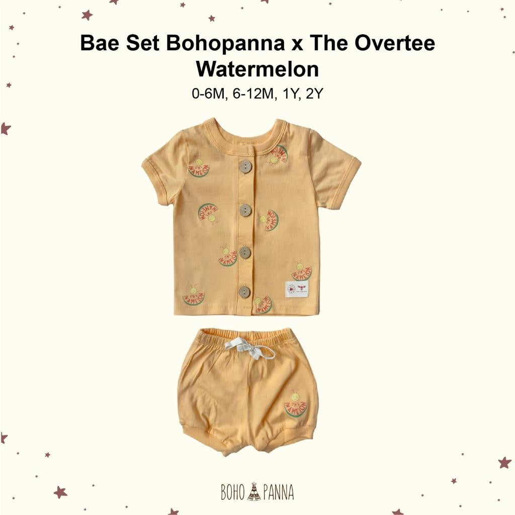 BOHO BABY BAE SET MOTIF PRINT SETELAN PIYAMA ANAK PENDEK BAJU ANAK BAJU SETELAN ANAK BOHOBABY BOHOPANNA PART 2