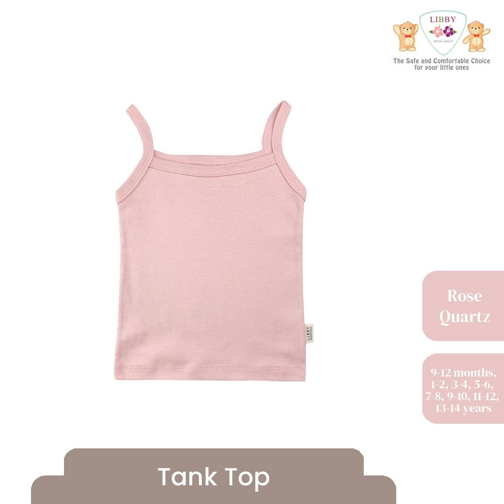 LIBBY Atasan Anak Perempuan Tanktop Polos Usia 9 Bulan - 14 Tahun (1PCS)