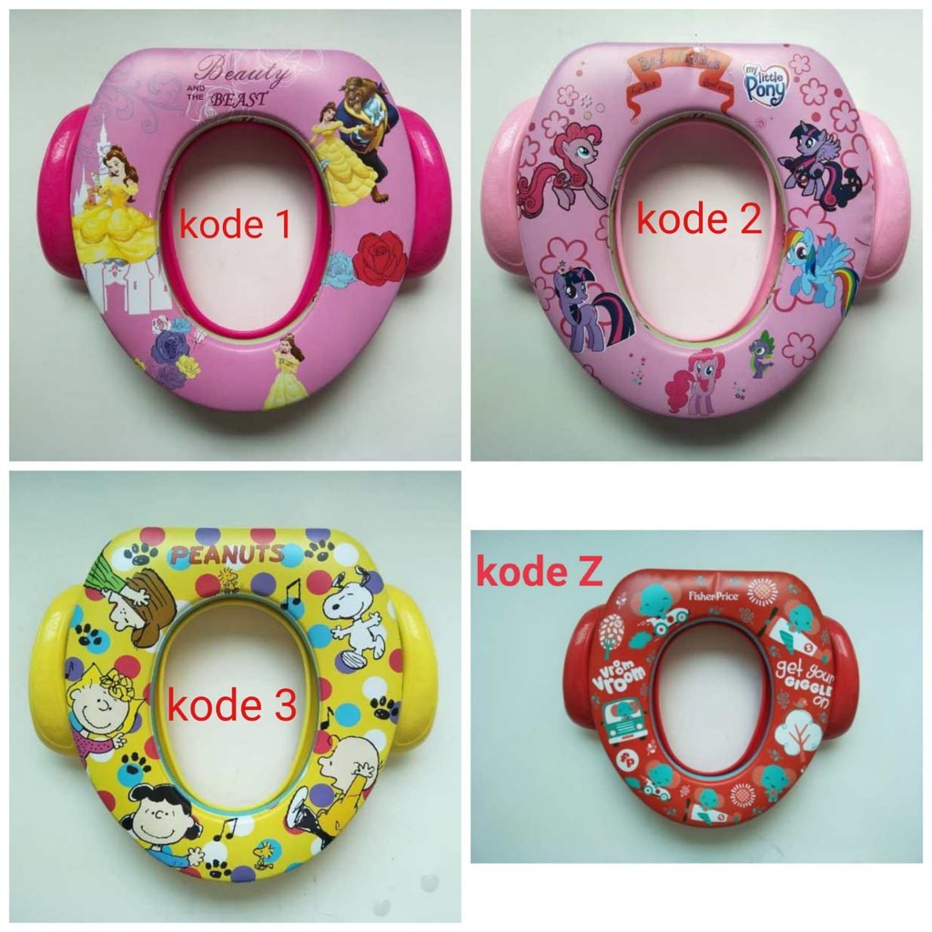 Sugar Baby Potty  handle Seat Toilet Training With Handles & Splash Guard / Dudukan Toilet Anak