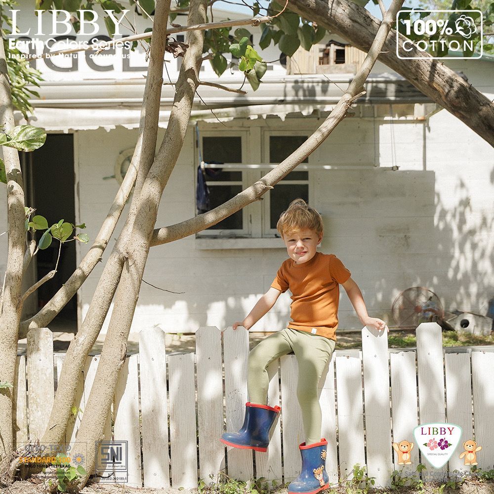 Libby Earth Series Legging Rib Cotton NEW 0 - 6 Years