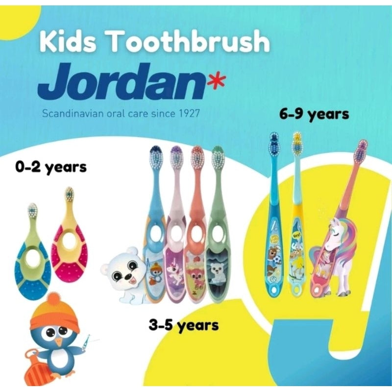 Sikat Gigi Jordan Anak Step 1 / Step 2 / Step 3 / Jordan Toothbrush / Toothpaste / Dewasa / Sikat Gigi Buddy 1-4 Tahun 5-10 Tahun