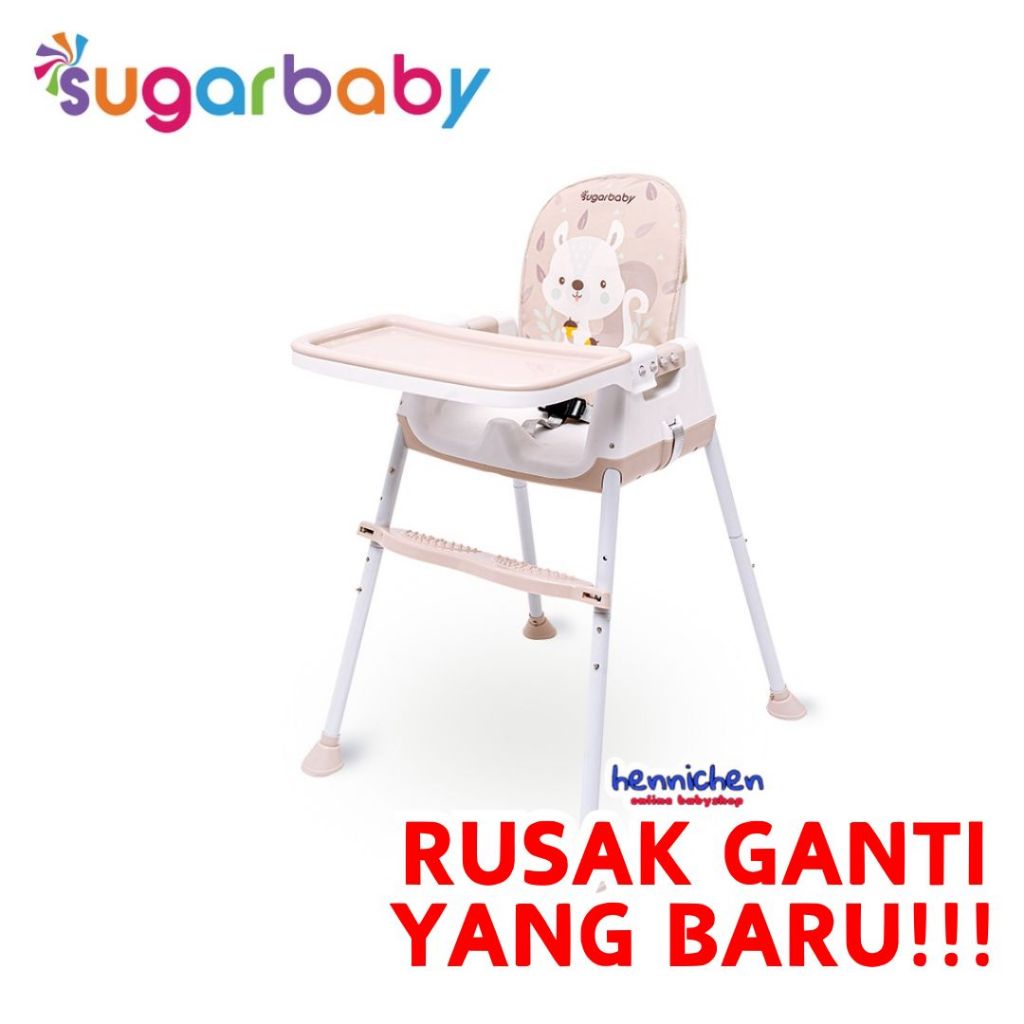 BISA GRAB / GOJEK Sugar Baby My Chair / Sit On Me / Fun Chair / 4in1 Sit On Me / Klassic Chair (Baby Booster & High Chair) : 6 Growing Stages