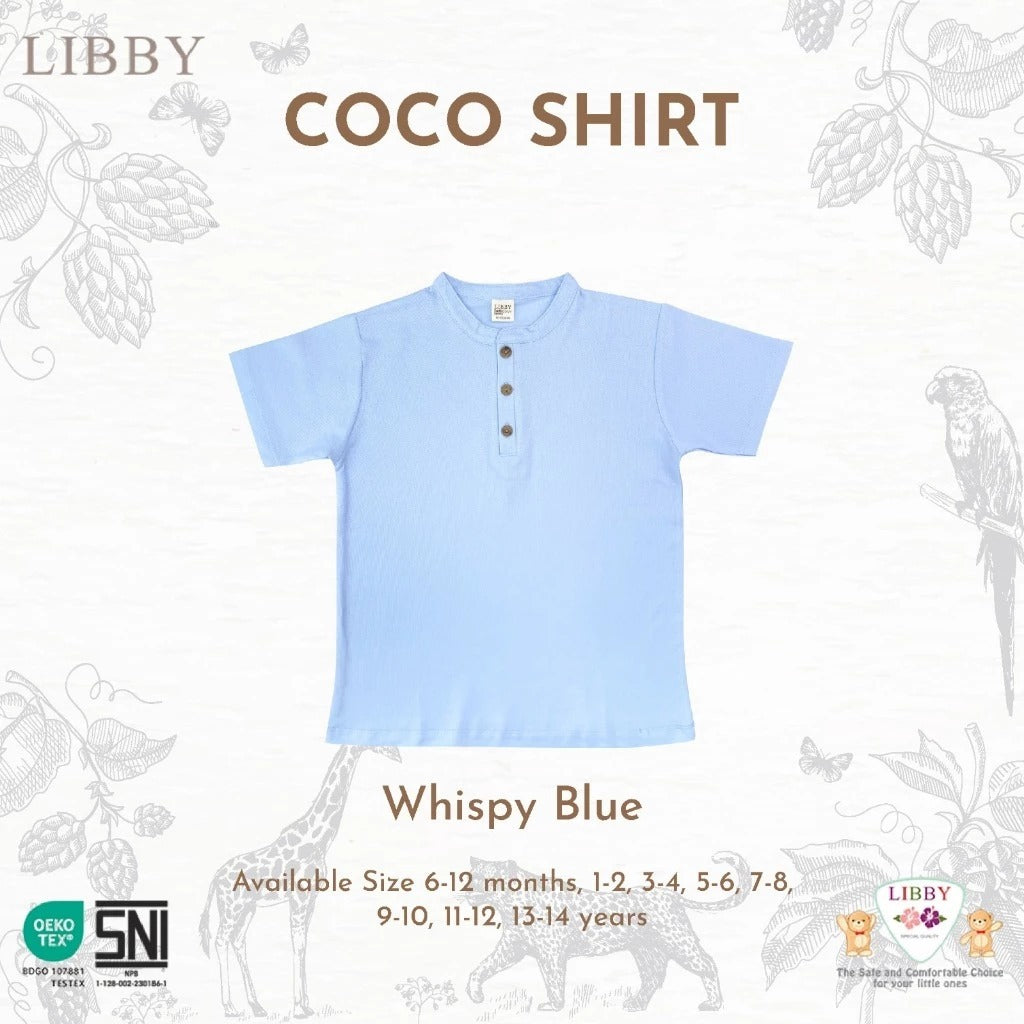Libby Coco Shirt 9 Bulan - 10 Tahun Coco Shirt Polo Anak Kerah Bulat / Basic Collar Polo