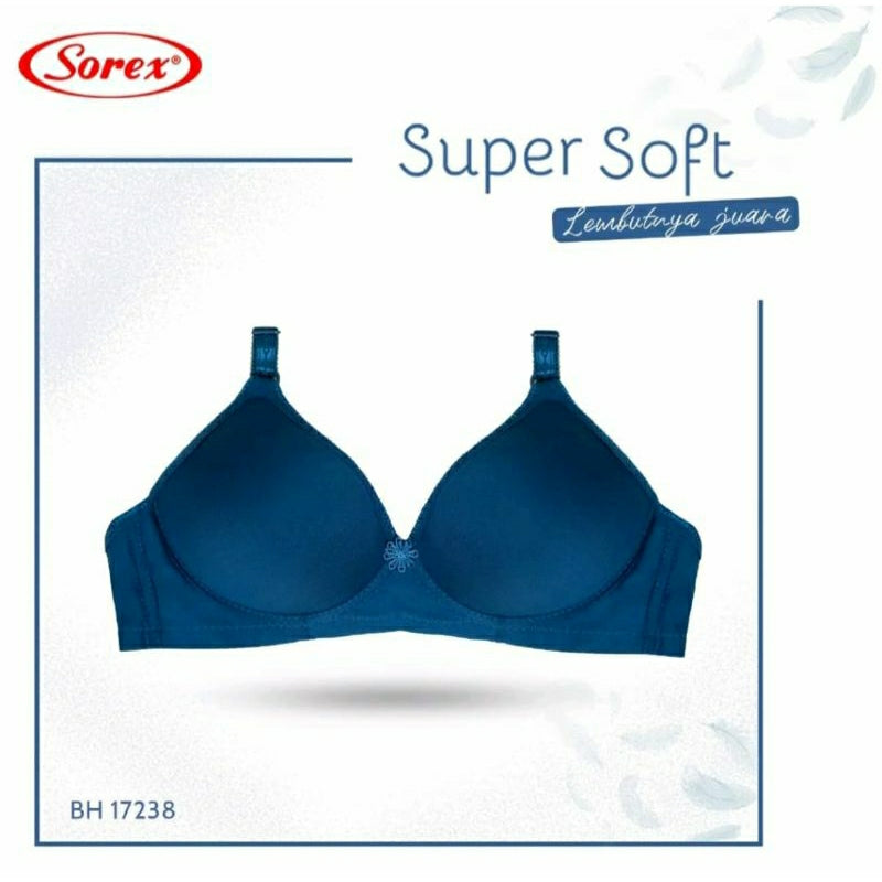 [ PILIH WARNA ] Sorex Bra Tanpa Kawat Super Soft Busa Sedang Setara Cup B BH Harian Simple Polos 17238 / Sorex Bra Tanpa Kawat Super Soft Cup Besar Kait 3 Busa Sedang Basic Harian Nyaman BH 17239