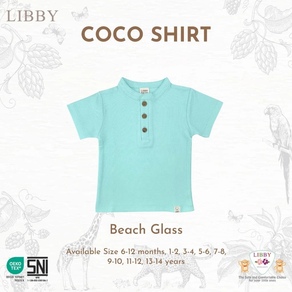 Libby Coco Shirt 9 Bulan - 10 Tahun Coco Shirt Polo Anak Kerah Bulat / Basic Collar Polo