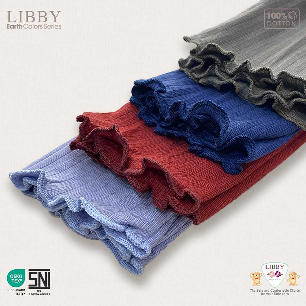 Libby Legging Curly 9 Bln - 8 Tahun Legging Rib Ruffle Girl Anak Perempuan
