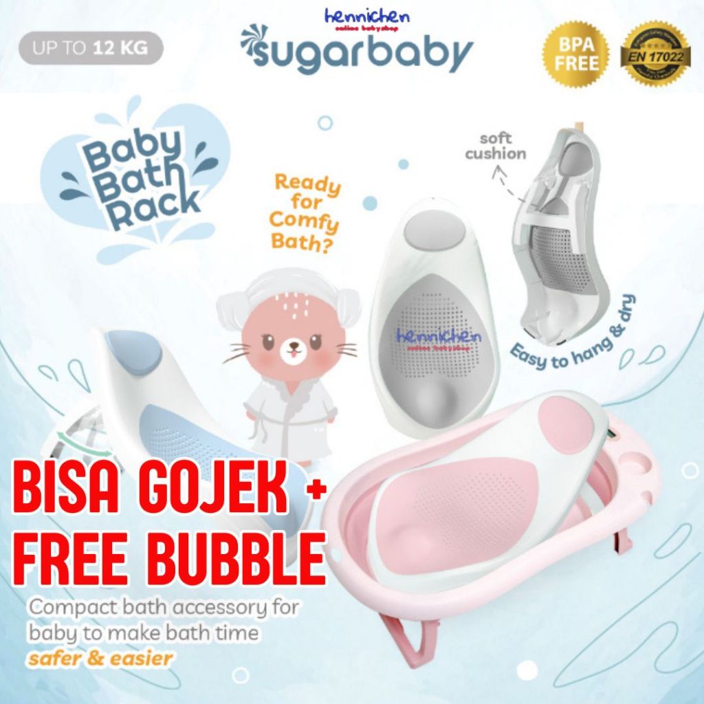 Sugar Baby Bath Rack/ Alas Mandi Bayi / Baby Bather / Alas Bak Mandi Bayi / Dudukan Bak Mandi Bayi