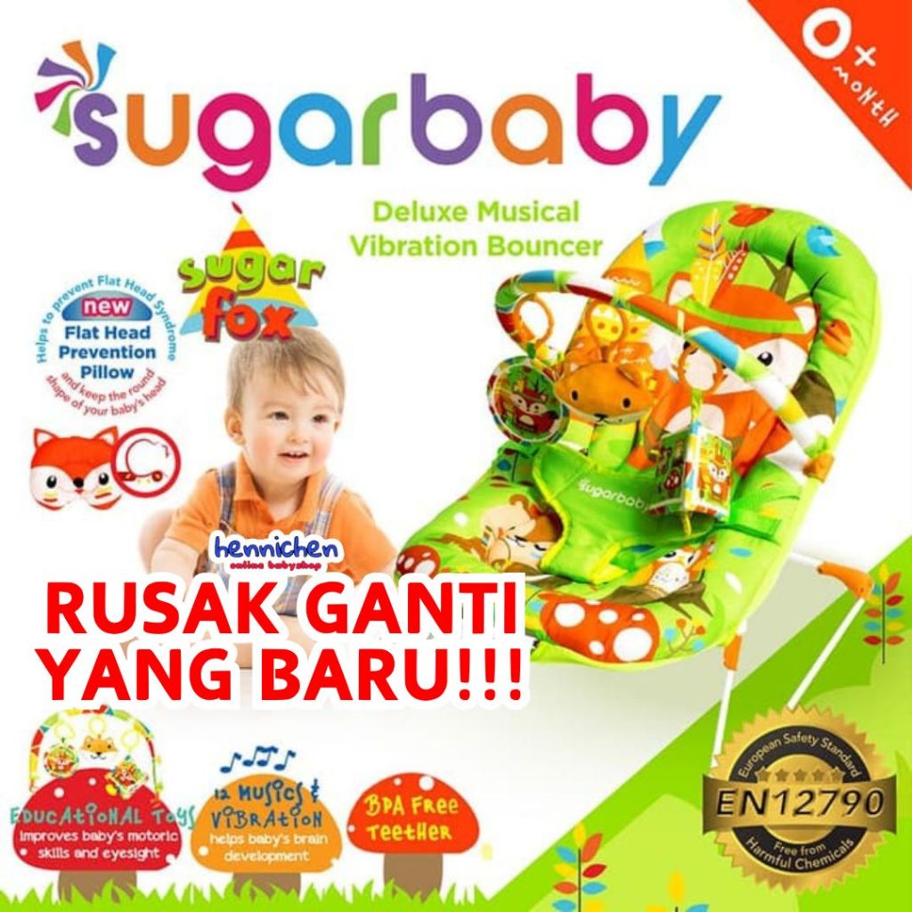 10in1 Sugar Baby / Mastela PREMIUM Bouncer Bayi Premium Rocker dgn Extra Large Seat