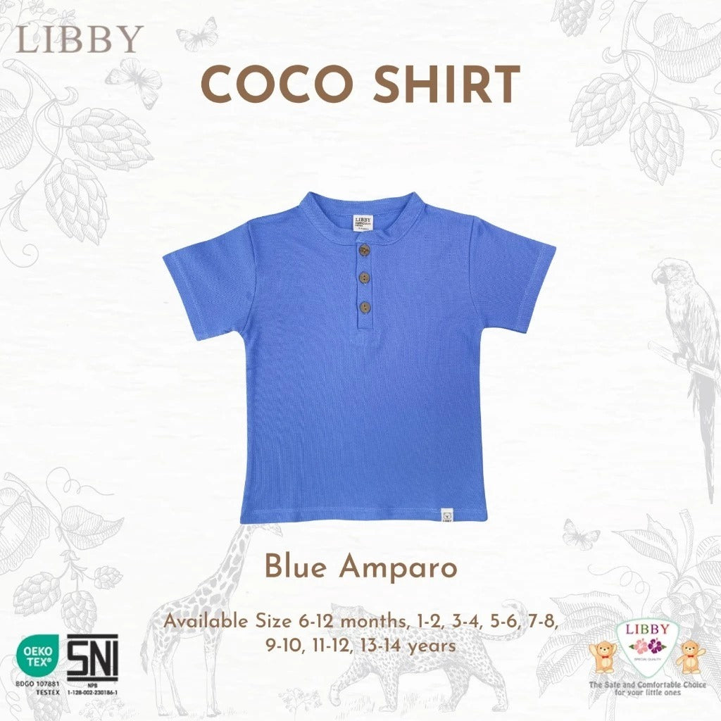 Libby Coco Shirt 9 Bulan - 10 Tahun Coco Shirt Polo Anak Kerah Bulat / Basic Collar Polo