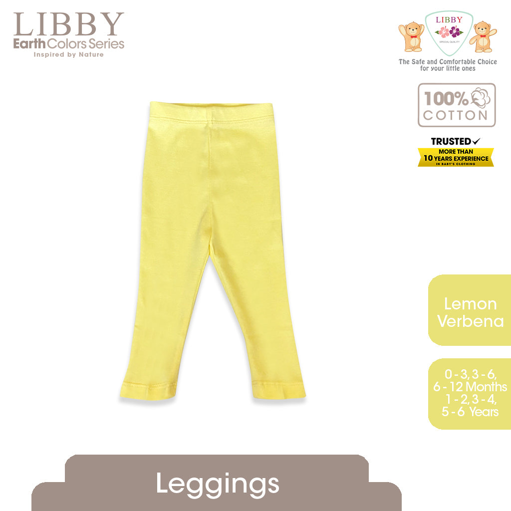 Libby Earth Series Legging Rib Cotton NEW 0 - 6 Years