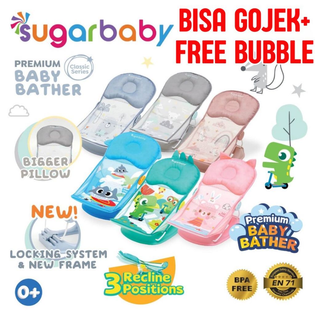 Sugar Baby Baby Bather Tempat Mandi Bayi / Spacebaby / snuggle Smartstart Mastela Baby Bather 2in1