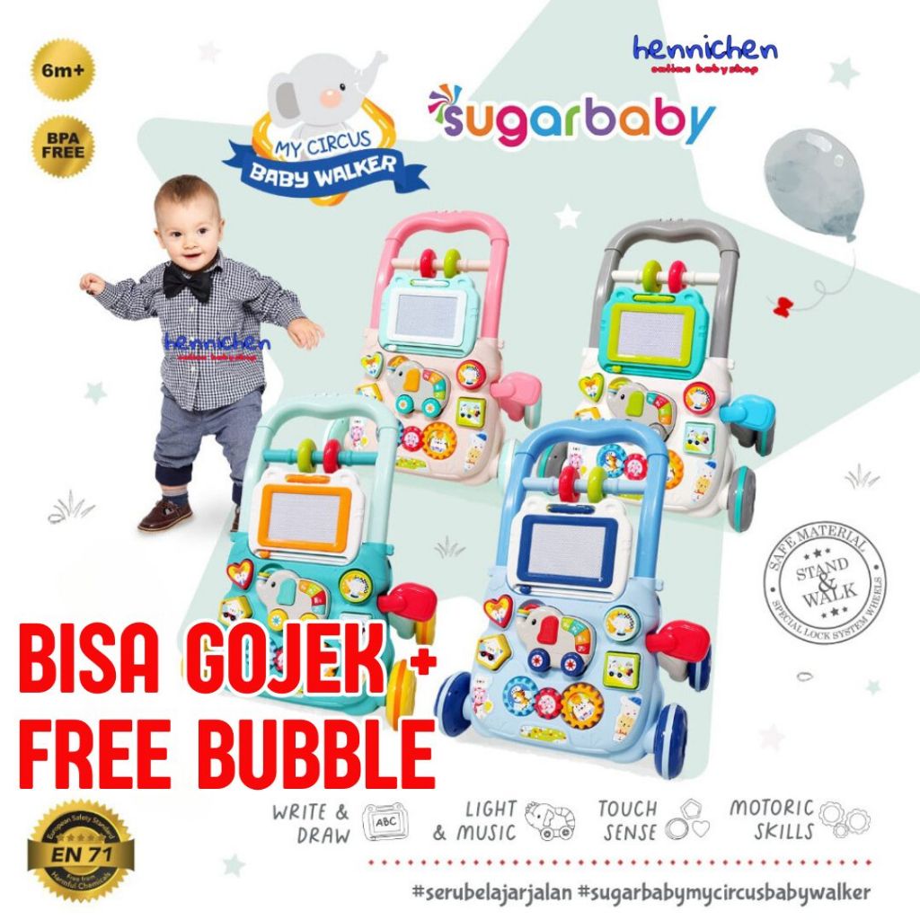 Sugar Baby Circus Walker Mini Car Push Baby / Spacebaby / 2in1 Walker Playmat Baby Walker