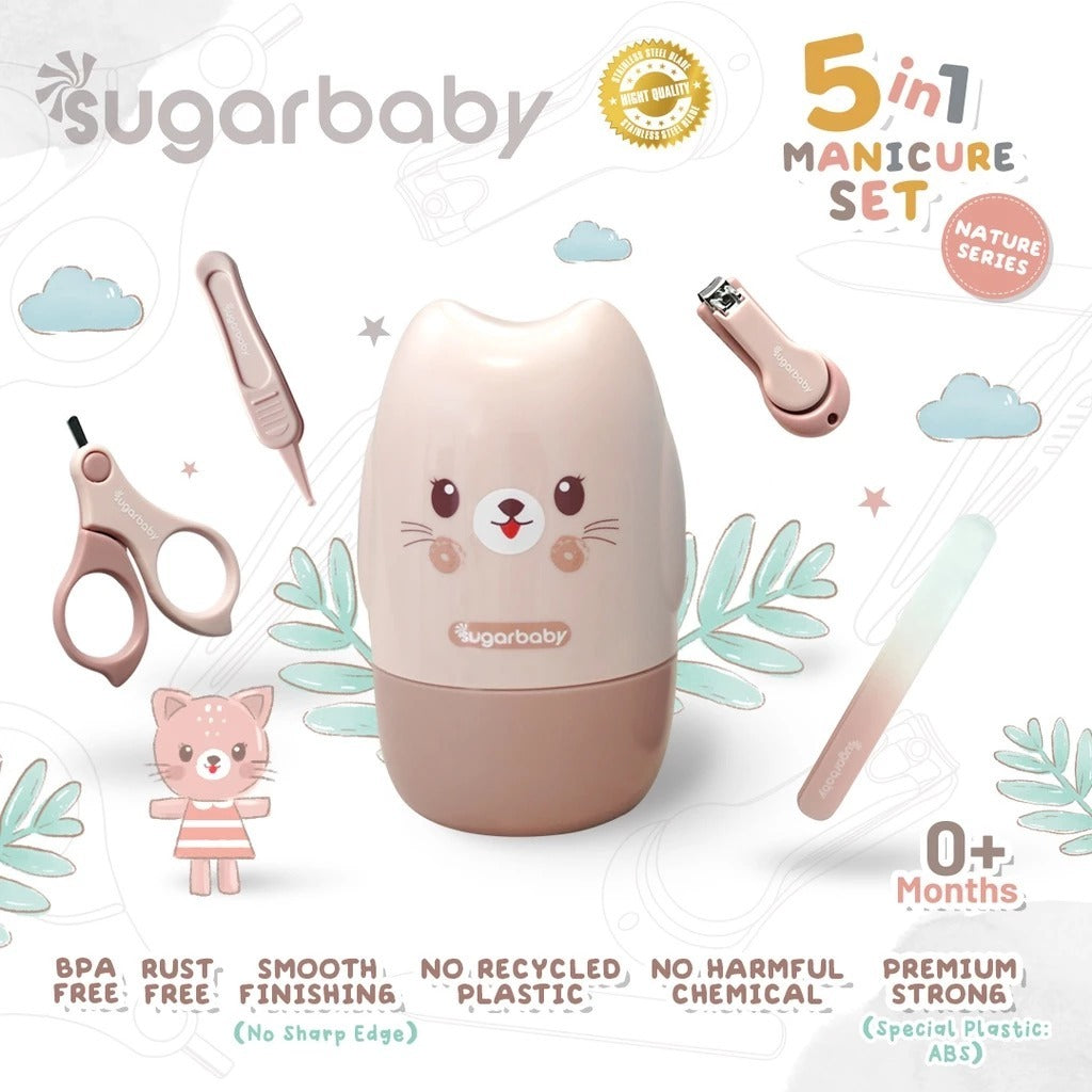 Sugar Baby Manicure 4in1 Baby Nail & Hair Kits (Perlengkapan Perawatan Kuku dan Rambut Bayi 4in1) Manicure