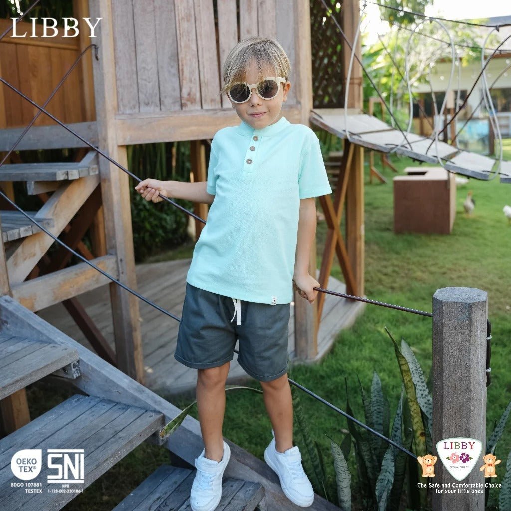 Libby Coco Shirt 9 Bulan - 10 Tahun Coco Shirt Polo Anak Kerah Bulat / Basic Collar Polo